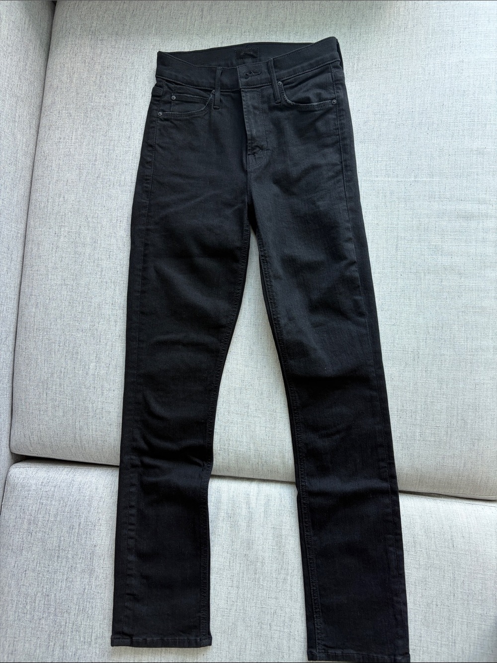 MOTHER Skinny Jeans in Black